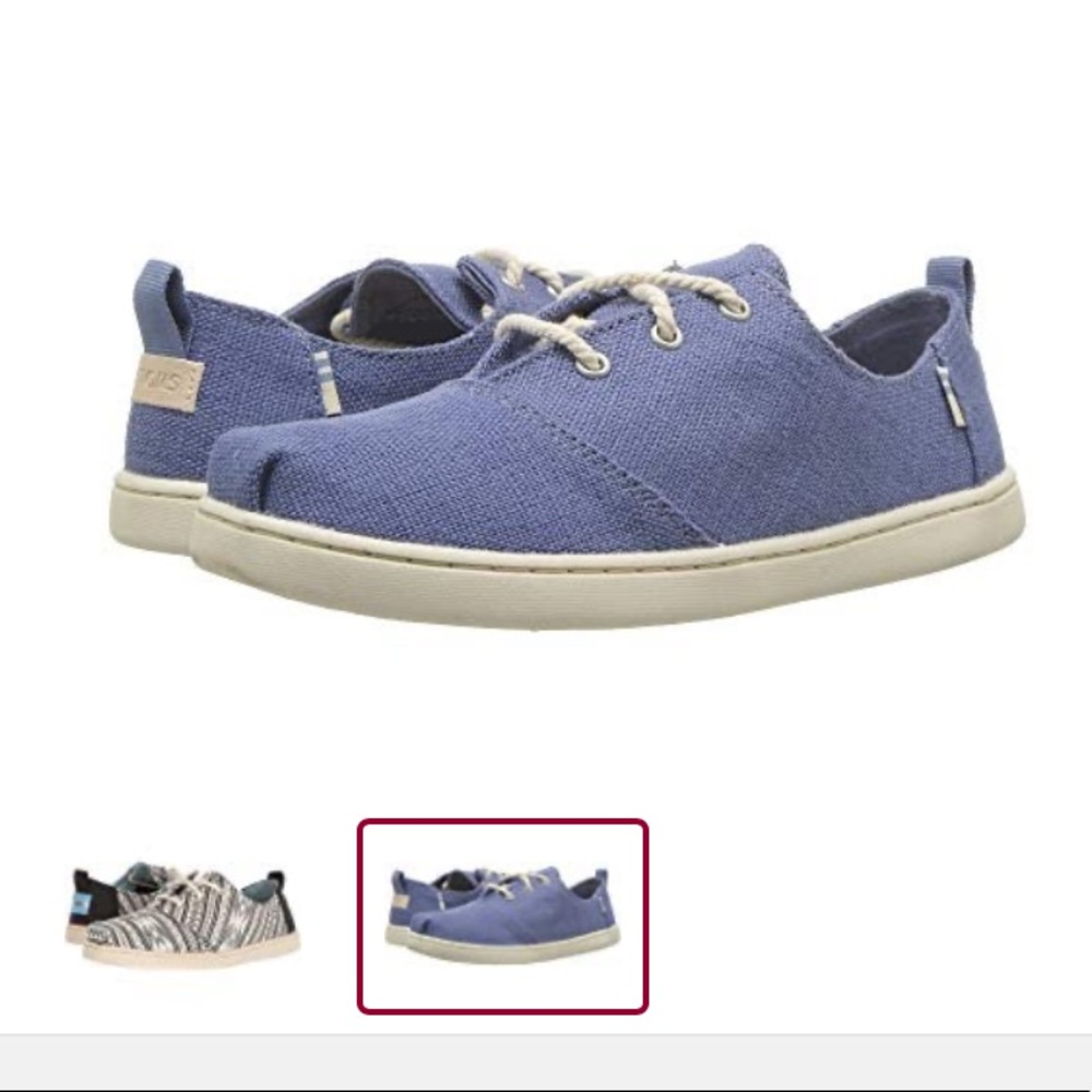Toms Lumin Infinity Blue Heritage Canvas Sneakers